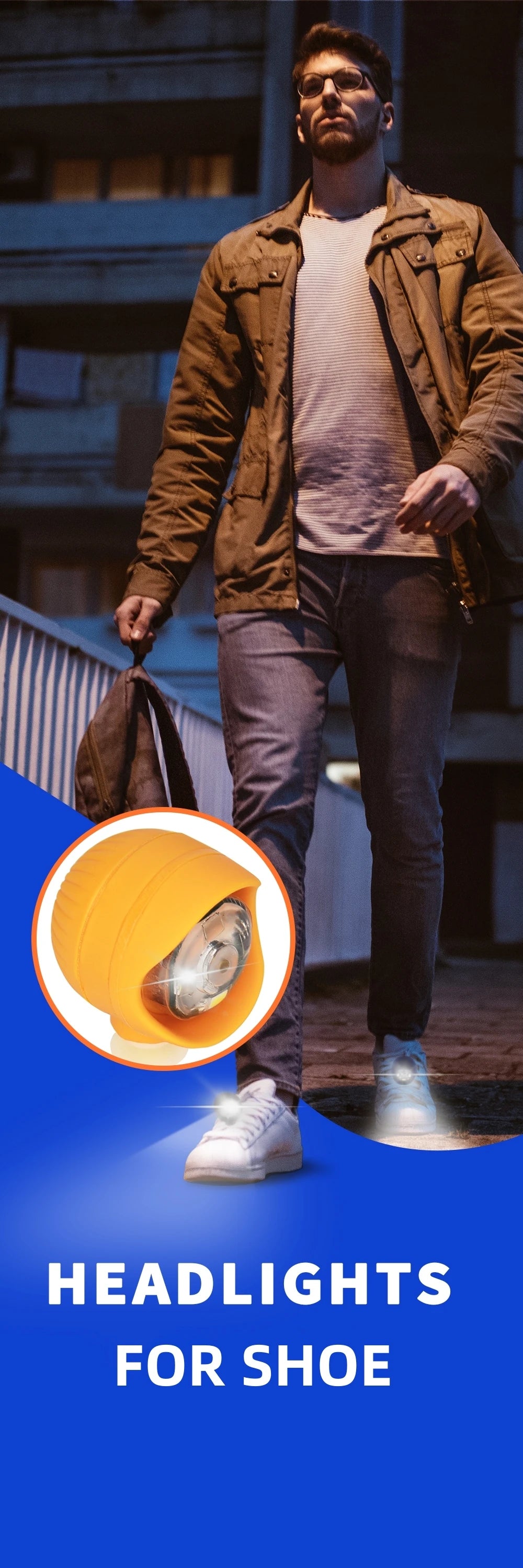 2pcs PVC LED Shoe Lights Charms Accessories for Night Rides, Walks & Dog Walks,Shoes Charms, 3 Lighting Modes