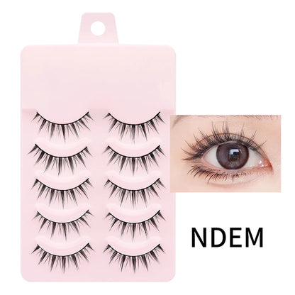 DINGSEN 5 Pairs Soft Natural Long False Eyelashes - Smarsty