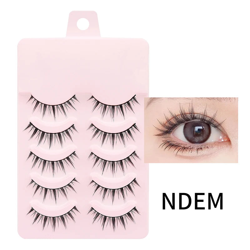 DINGSEN 5 Pairs Soft Natural Long False Eyelashes - Smarsty