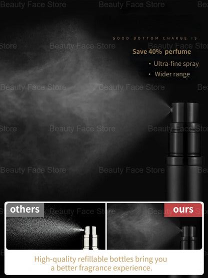 Portable Glass Refillable Perfume Bottle with Spray Pump - Smarsty