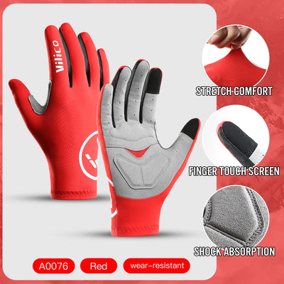Summer Men Gloves Ice Silk Non-slip Sun Driving Glove Fishing Gloves Breathable Cycling Hiking Glove Full Finger Gloves by Smarsty