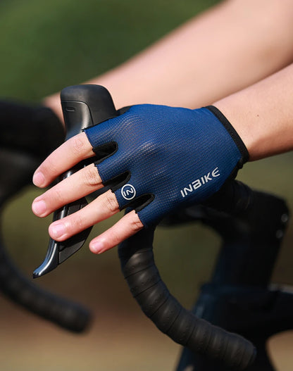 INBIKE Breathable Half Finger Cycling Gloves with Shock Absorption - Smarsty