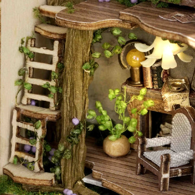 Wooden Miniature Doll House 3D Puzzle Assembly Building Model Kit Small Room Toys Home With Furniture Lighting Wooden Craft Gift by Smarsty