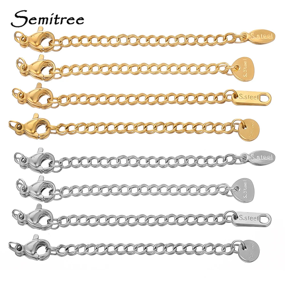 Stainless Steel Extension Chain With Secure Lobster Clasps - Smarsty