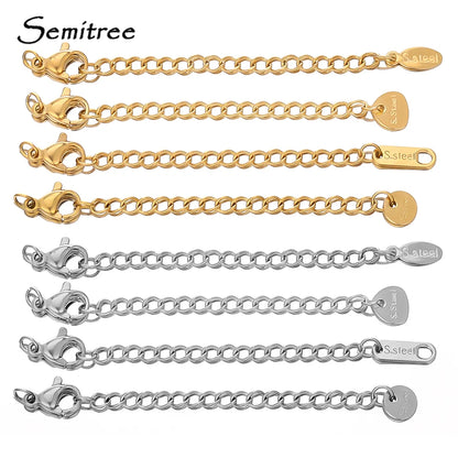 Stainless Steel Extension Chain With Secure Lobster Clasps - Smarsty