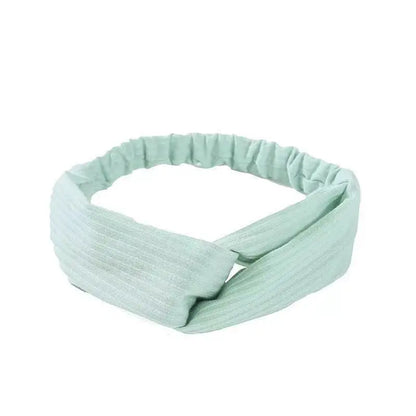 Boho Soft Elastic Headband For Women Vintage Cross Knot - Smarsty