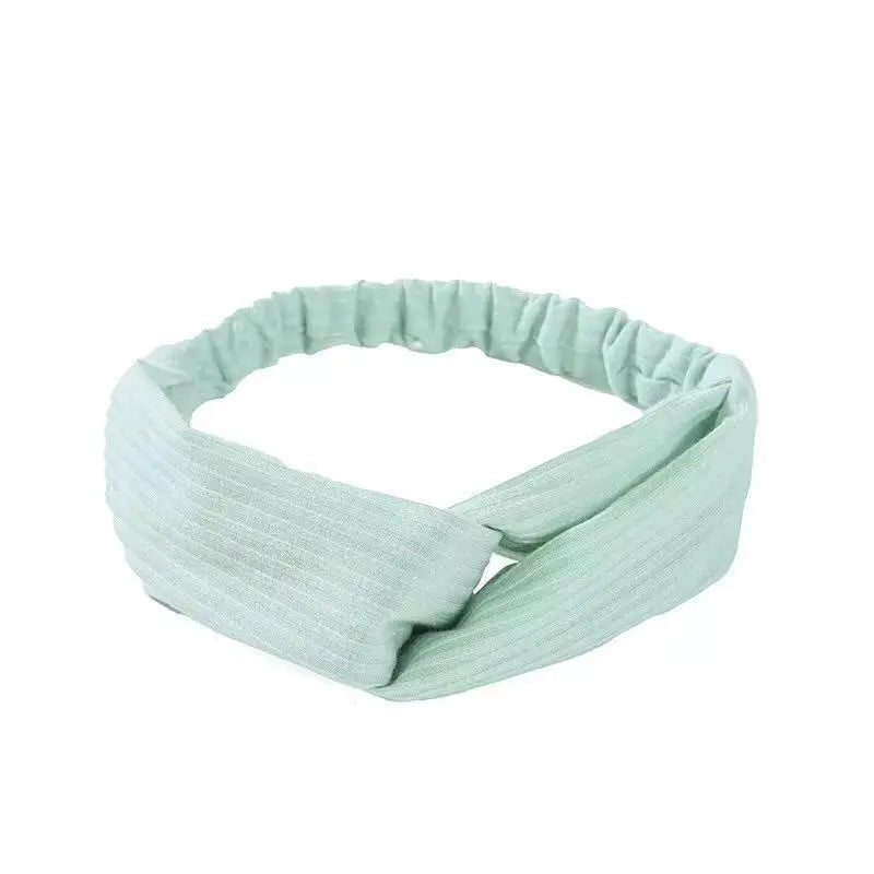 Boho Soft Elastic Headband For Women Vintage Cross Knot - Smarsty