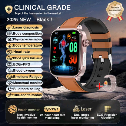 2025 Smart Watch with ECG PPG HRV Health Monitoring - Smarsty