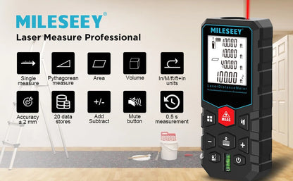 MILESEEY X5 Laser Tape Measure High Accuracy Remote Measurement - Smarsty