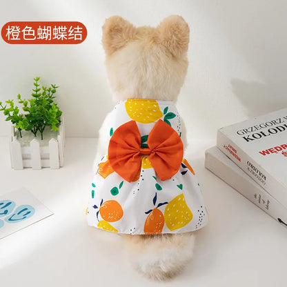 Small Dog Flower Princess Dress for Summer Fun - Smarsty