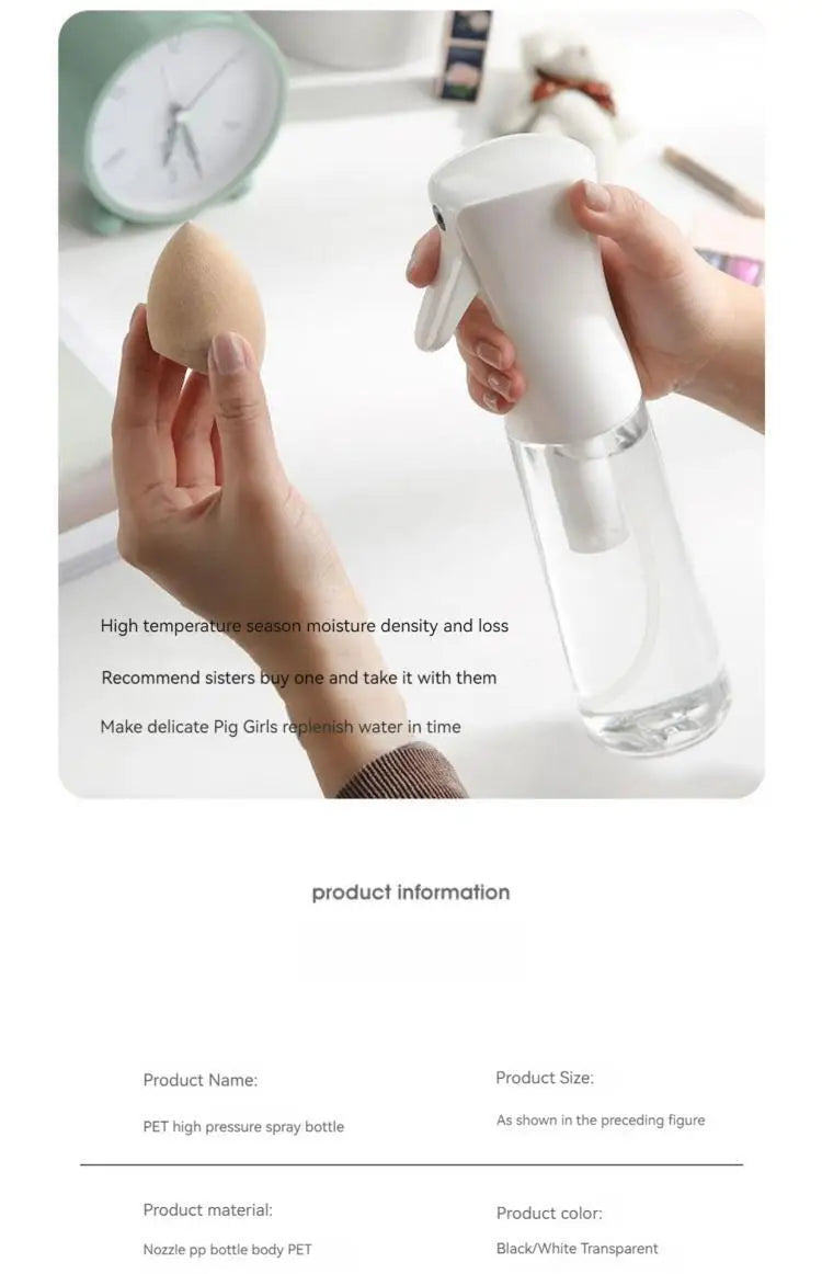 High Pressure Refillable Hairdressing Spray Bottle 200ml - Smarsty
