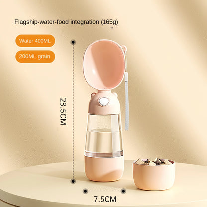 Portable Dog Water Bowl With Food Dispenser - Smarsty