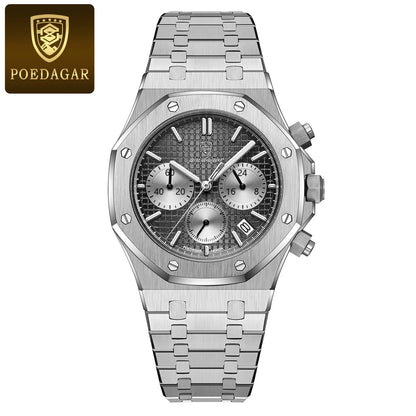 Luxury Men's Chronograph Watch with Waterproof Feature - Smarsty