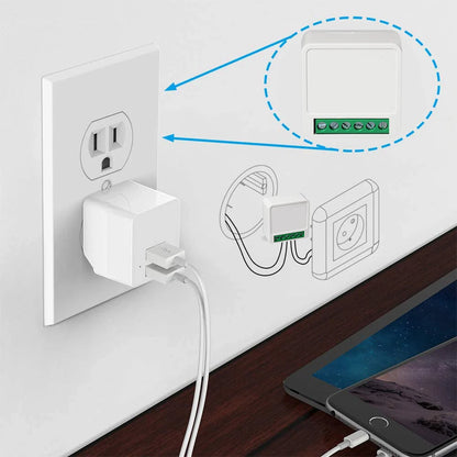 Tuya Mini 16A WiFi Smart Switch for Home Automation - Smarsty
