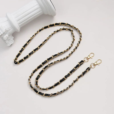 PU Leather Metal Chain Accessories Crossbody Shoulder Portable Wrist Bag Chain Strap Replacement Luggage Accessories Versatile - Smarsty