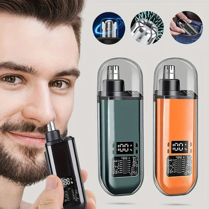 Nose Ear Hair Trimmer for Men - USB C Rechargeable Portable Fast Charge, Compact Grooming Kit - Smarsty