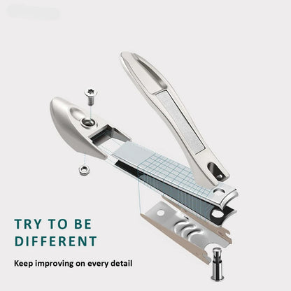 Stainless Steel Nail Clippers with Anti Splash Design - Smarsty