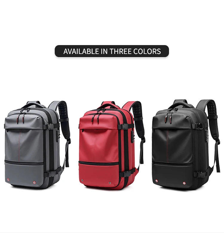 Travel Men 17 inch Laptop Backpack vacuum compression Backpack Business Large Capacity school Backpack expand outdoor backpack - Smarsty