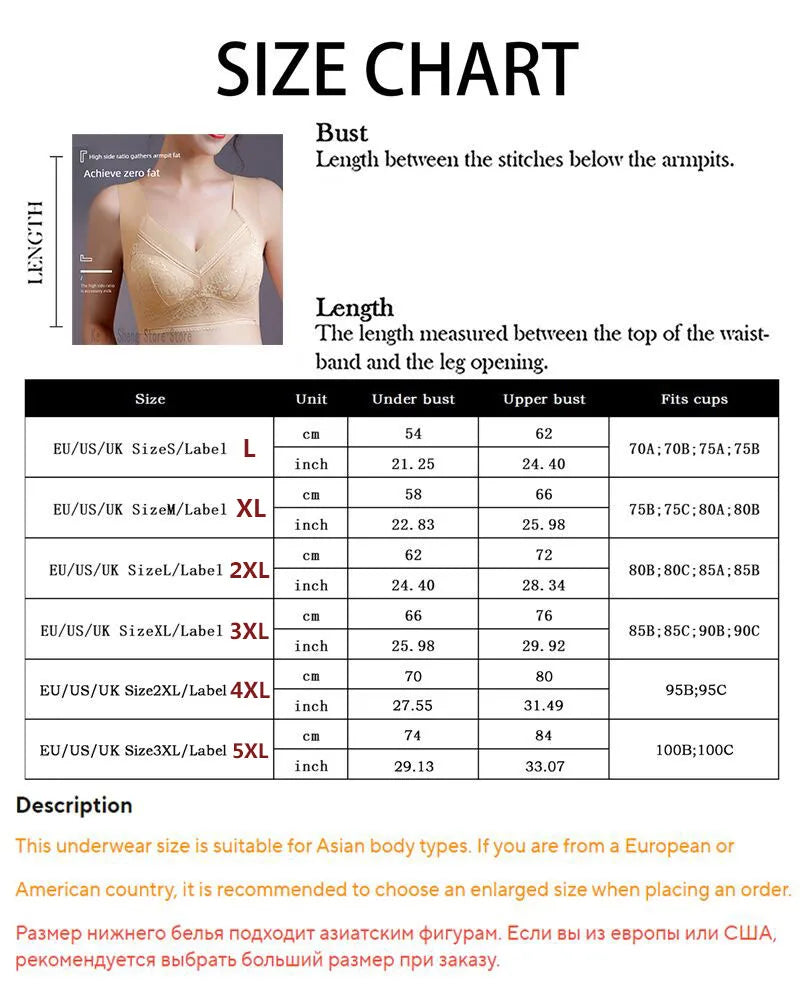 L-6L Women Large Bra Push Up Ice Silk Seamless upper Bralette Lace Wireless Summer Bras Plus Size Top Lingerie Underwear 15019 - Smarsty