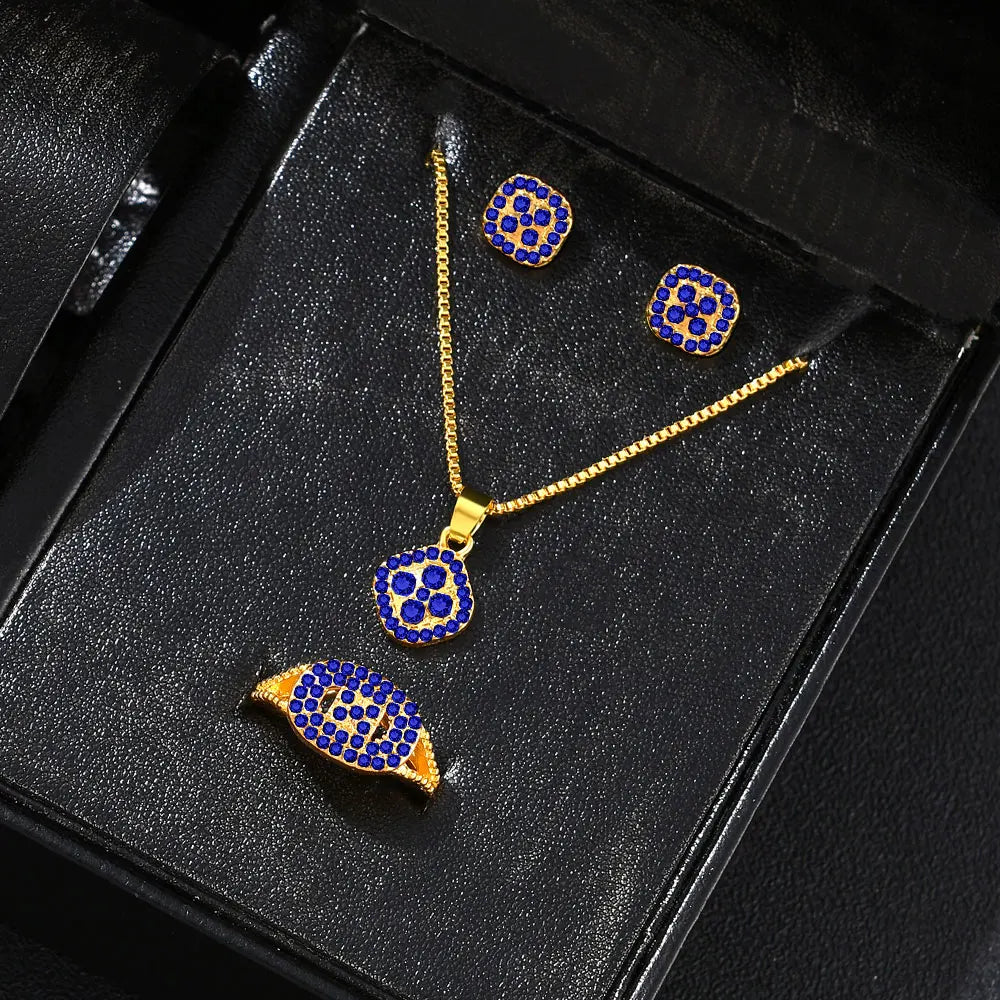 Luxury Cube Jewelry Set for Women Elegant Gift - Smarsty