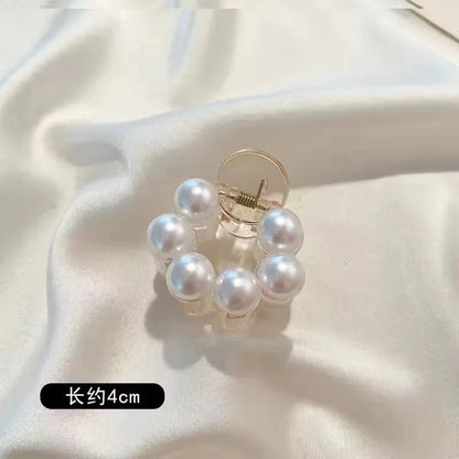 Large Pearl Hair Claw Clip Acrylic Fashion Barrette Stylish - Smarsty