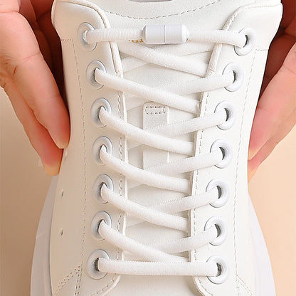 Elastic No Tie Shoelaces Semicircle Shoe Laces For Kids and Adult Sneakers Shoelace Quick Lazy Metal Lock Laces Shoe Strings - Smarsty