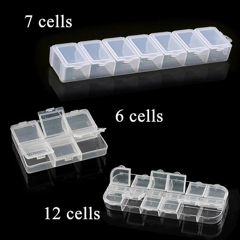 Transparent Jewelry Storage Box with Adjustable Compartments - Smarsty