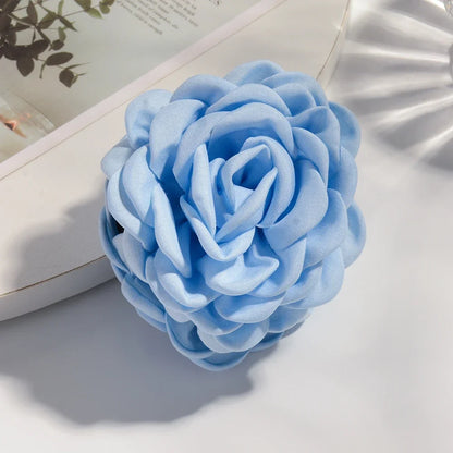 16 Color Rose Flower Hair Claw Clips Medium Secure Grip - Smarsty