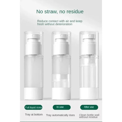 Clear Airless Cosmetic Cream Pump Bottle Travel Size Dispenser - Smarsty