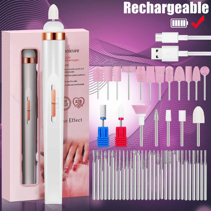 Portable 5 in 1 Electric Nail Drill Set for Professional Manicures - Smarsty