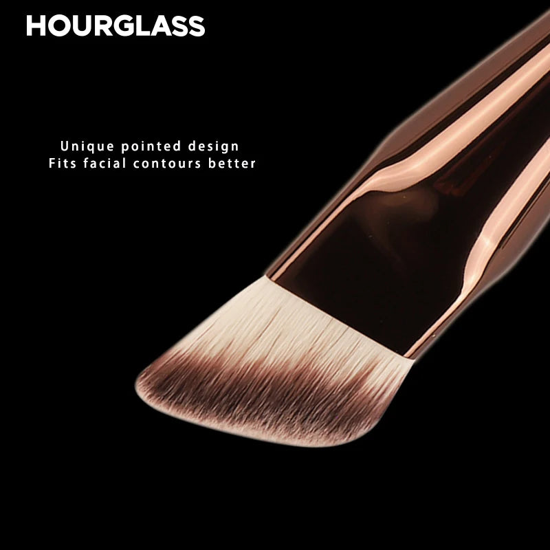 Hourglass Angled Liquid Foundation Brush for Flawless Application - Smarsty