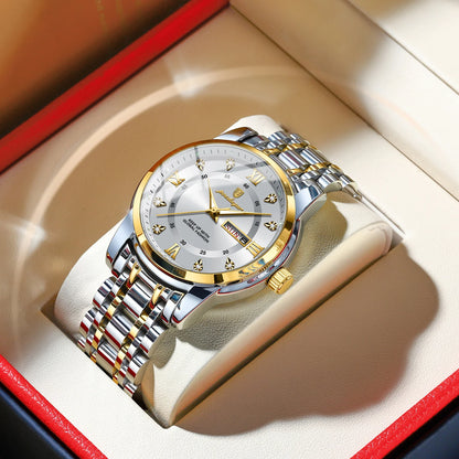 POEDAGAR Luxury Waterproof Men's Watch with Luminous Dial - Smarsty