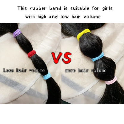 50PCS Colorful Nylon Hair Ties For Kids Gentle Hold - Smarsty
