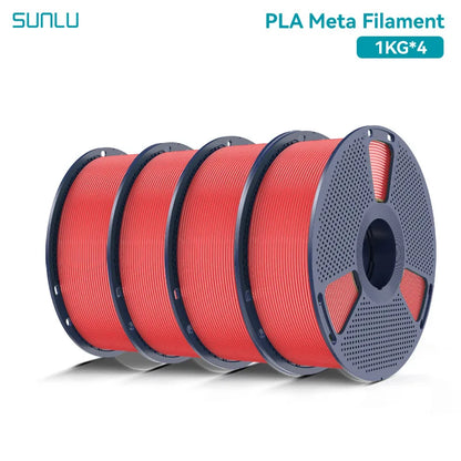 SUNLU PLA Meta 3D Printer Filament  4KG 1KG/Roll 175MM Tolerances +/-0.02MM Filament Fast Shipping 2-7 Days