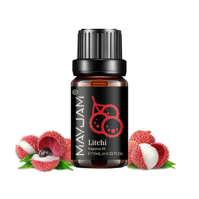 MAYJAM Fruit Essential Oil 10ml Cherry Banana Papaya Grape Litchi Guava Kiwifruit Pear Fig Fragrance Oil for Diffuser Candle - Smarsty