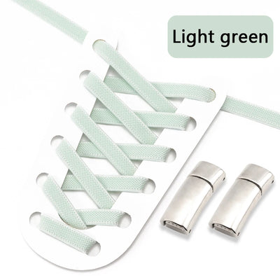 NEW NoTie Shoelaces Magnetic Shoe Laces Clip Flat Elastic Stretch Laces Sneakers Woman Men Children Casual Shoelace for AJ AF1 - Smarsty
