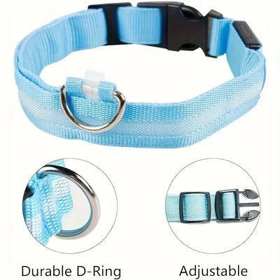 Nylon LED Dog Leash for Night Safety - Smarsty