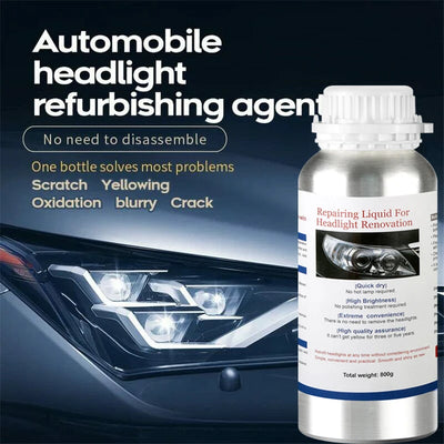 800ML Car Headlight Repair Fluid Headlight Polishing Restoration Polishing The Headlights - Smarsty