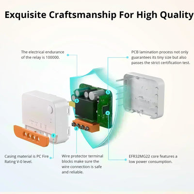 SONOFF ZBMINI L2 Zigbee Smart Switch No Neutral Required - Smarsty