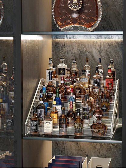 3-7 Tier Transparent Display Rack Stepped Multi-Layer Acrylic Storage Rack Toy Anime Car Model Small Wine Bottle Perfume Storage by Smarsty