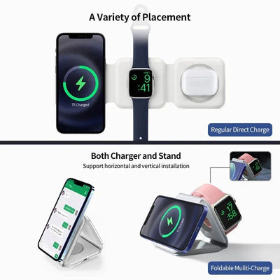 3 In 1 Wireless Charger Dock For iPhone And Smartwatch - Smarsty