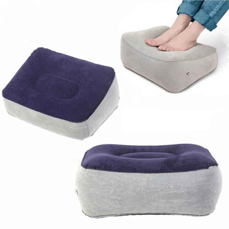 Inflatable Footrest Pillow for Travel and Office Comfort - Smarsty