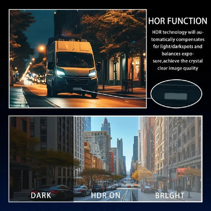 3.16inch IPS 1080P Dash Cam Car Dvr Dual Lens Front Inside Wide Angle IR Night Vision Video Recorder