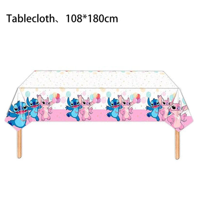 Disney Stitch Party Tablecloth for Kids Birthday Celebrations - Smarsty