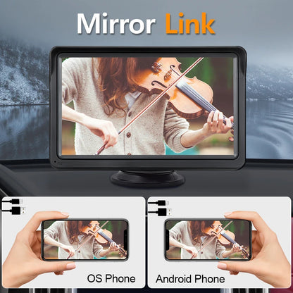 7 Inch Touch Screen Car Radio With Wireless CarPlay - Smarsty