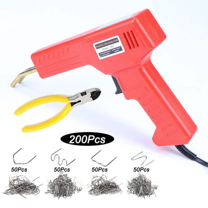 Plastic Welder, 2in-1 Plastic Welding Repair Kit Hot Staples, Hot Staples Weld Gun Repair Kit for Car Bumper And Most Plastics