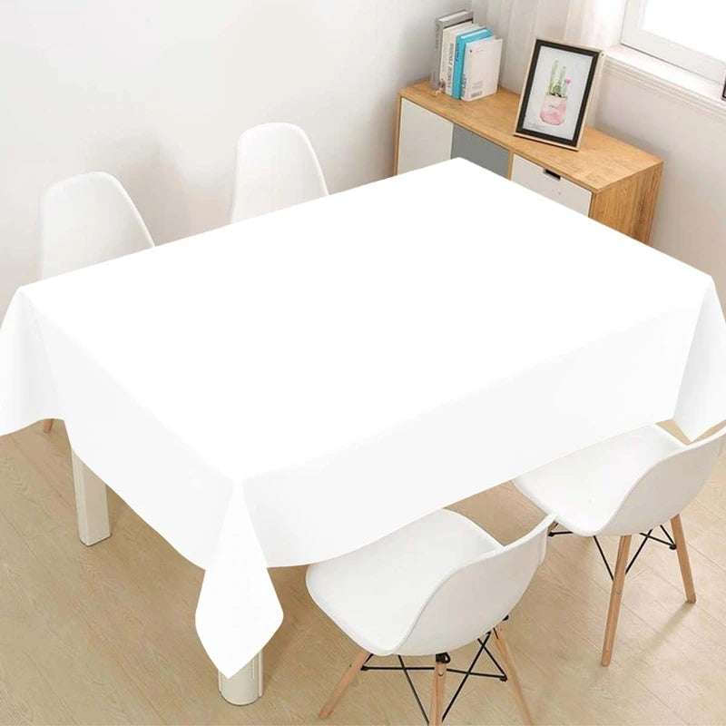 Multi Solid Color Disposable Plastic Tablecloth for Events - Smarsty