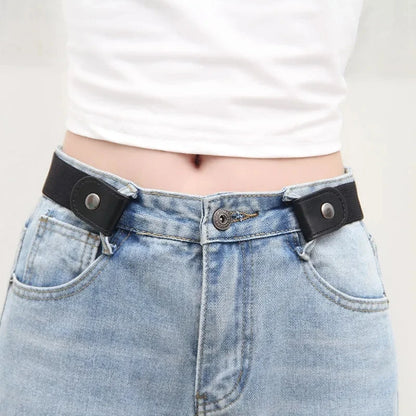 Adjustable Elastic Unisex Woven Jeans Belt Seamless - Smarsty