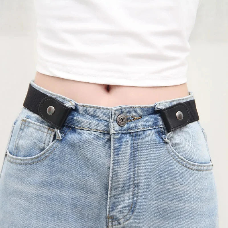 Adjustable Elastic Unisex Woven Jeans Belt Seamless - Smarsty