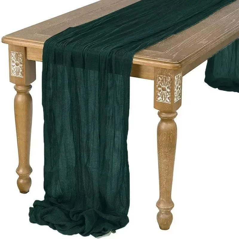 Gauze Table Runner for Rustic Beach Weddings - Smarsty